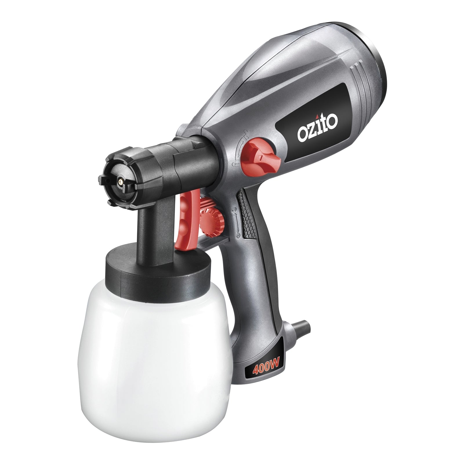 Ozito 400W Power Paint Spray Gun SGP-300 with 800ml Reservoir and 3 Spray Settings