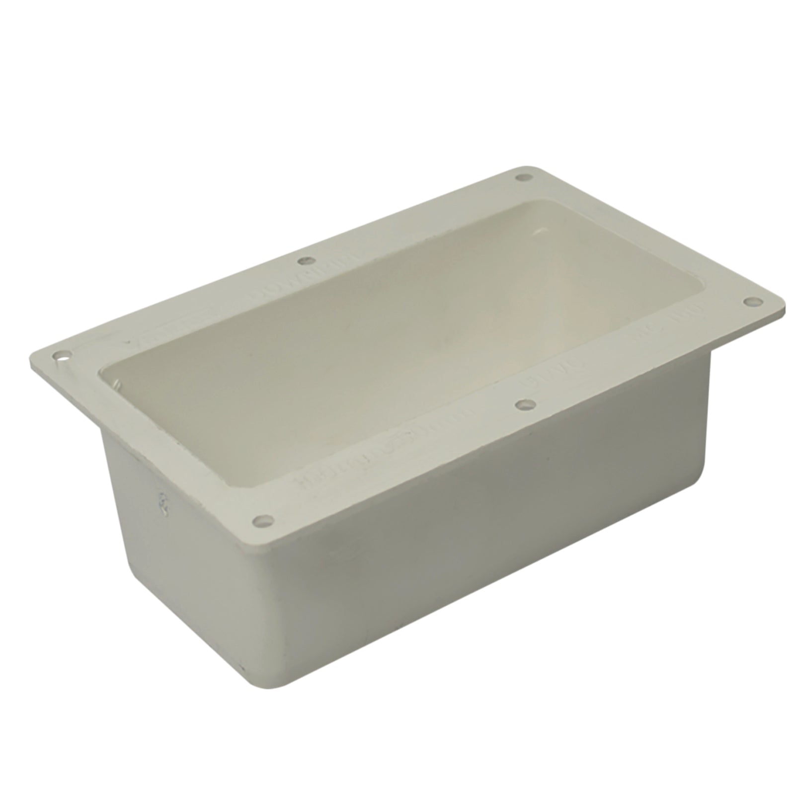 Icon Plastics White PVC Square Downpipe Pop Outlet for Metal Gutter