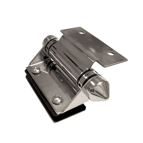 ProtectorAl 46 x 55 x 110mm 316 Stainless Steel Glass To Wall Post Gate Hinge