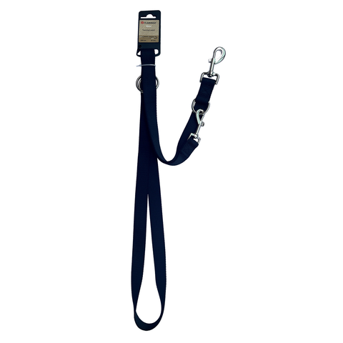 Flamingo 200 x 2.5cm Black Ziggi Dog Training Leash