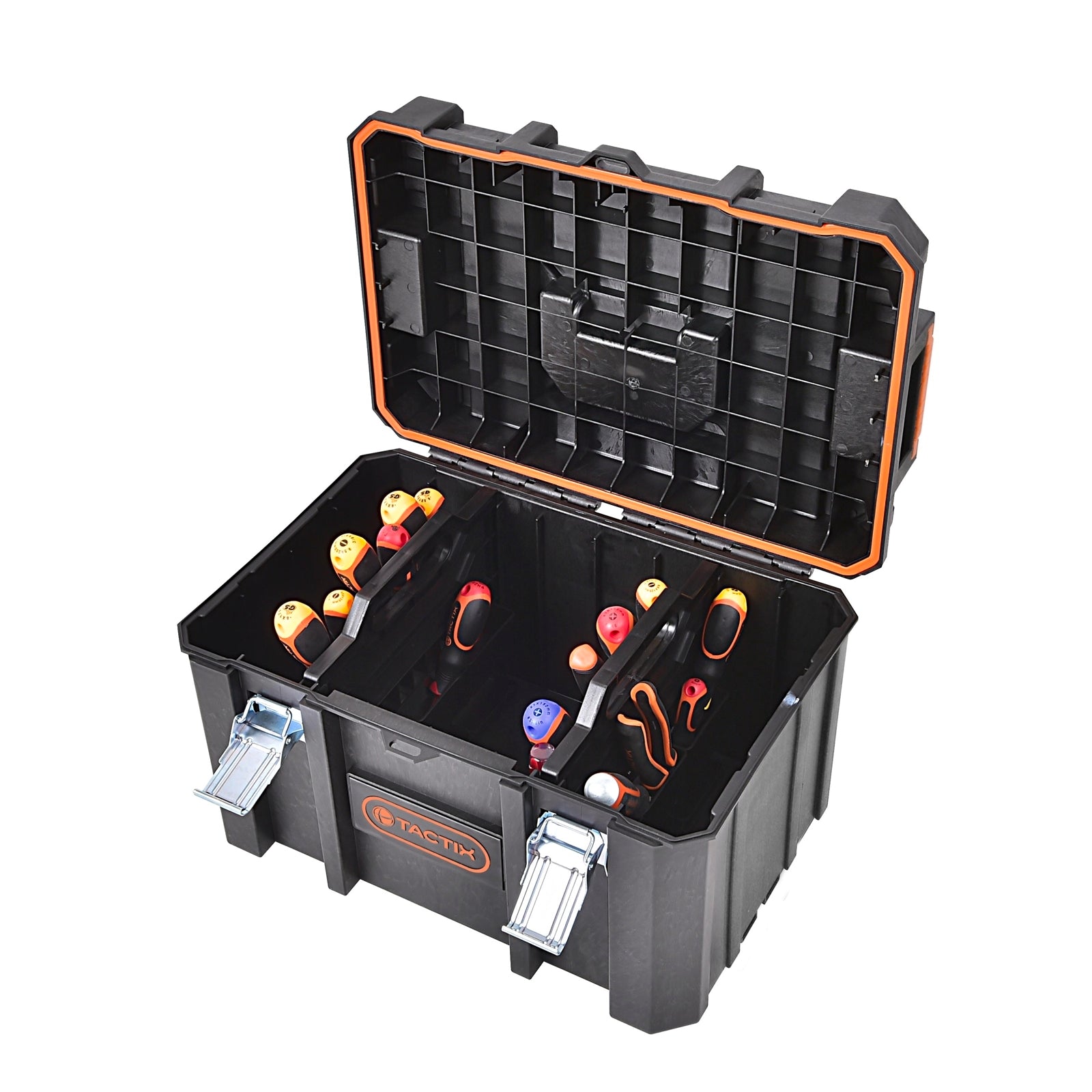 Tactix Modular Deep Tool Chest, 528mm Black Steel, Lockable