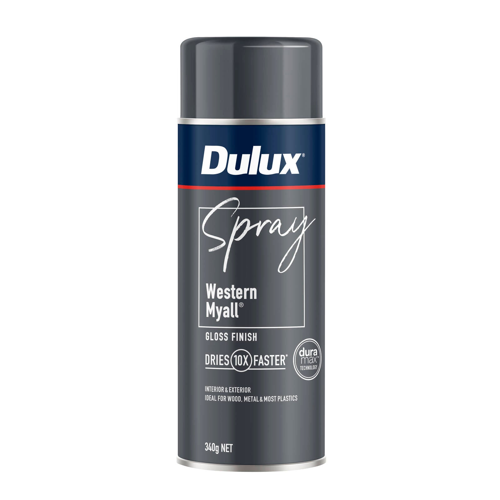 Dulux 340g Western Myall Gloss Finish Spray Paint, Natural-Tone Gloss, Indoor & Outdoor