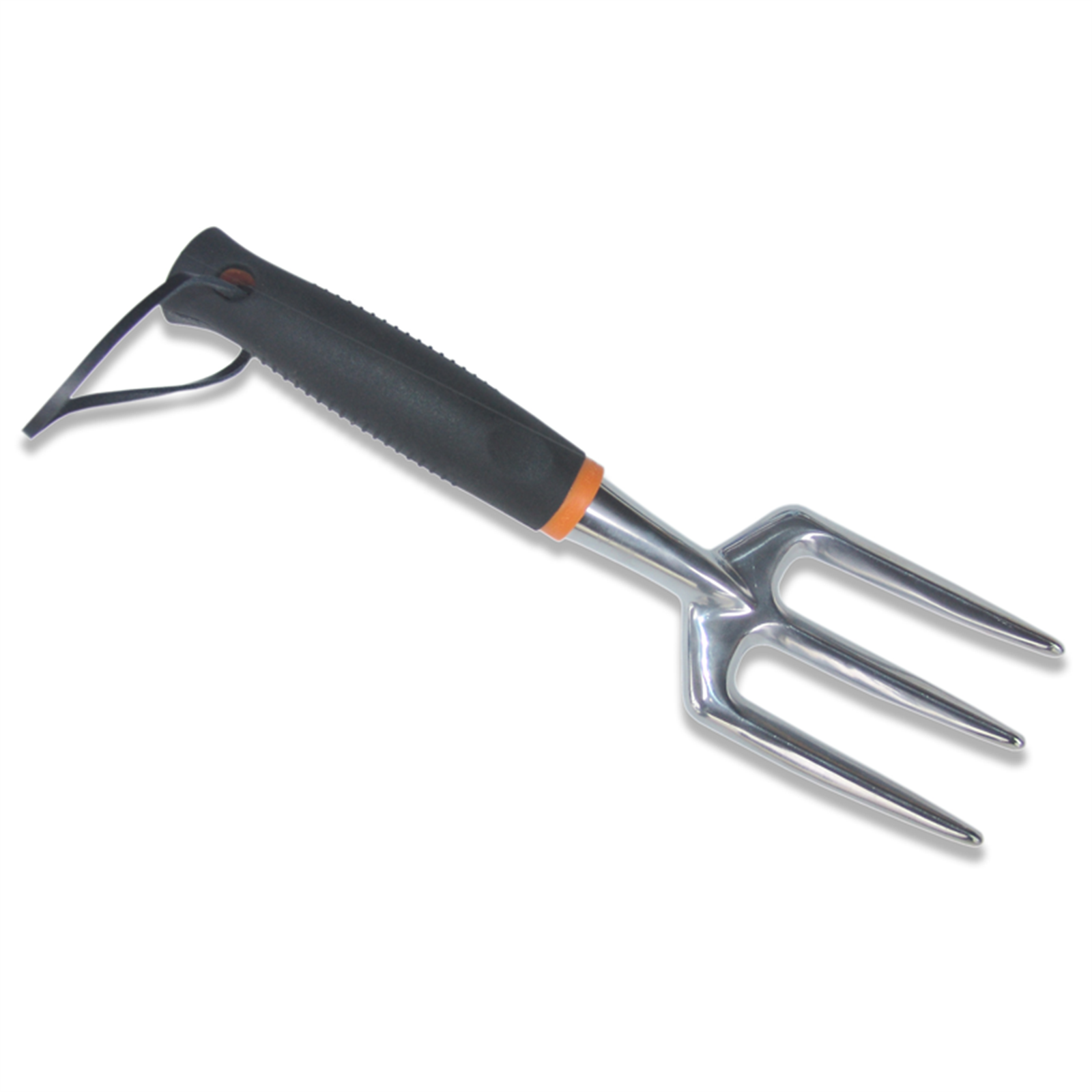 Fiskars Aluminium Fork, 3 Tines, 90mm Tines, Cast Aluminium Head, SoftGrip Handle