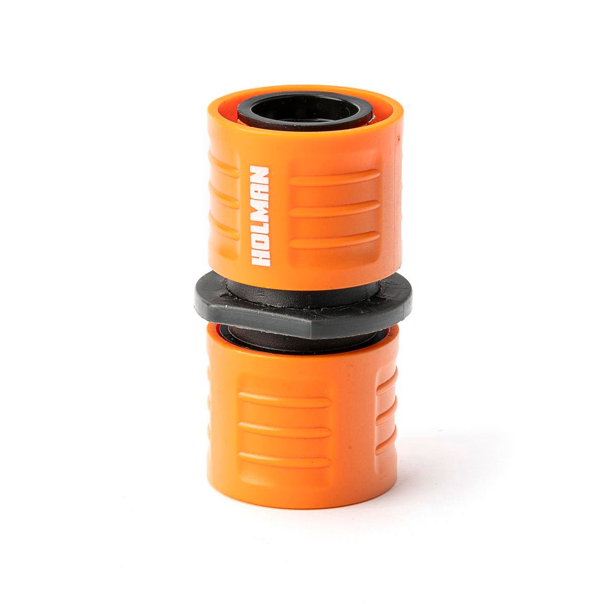 Holman 12mm Double Ended Hose Connector Orange/Grey