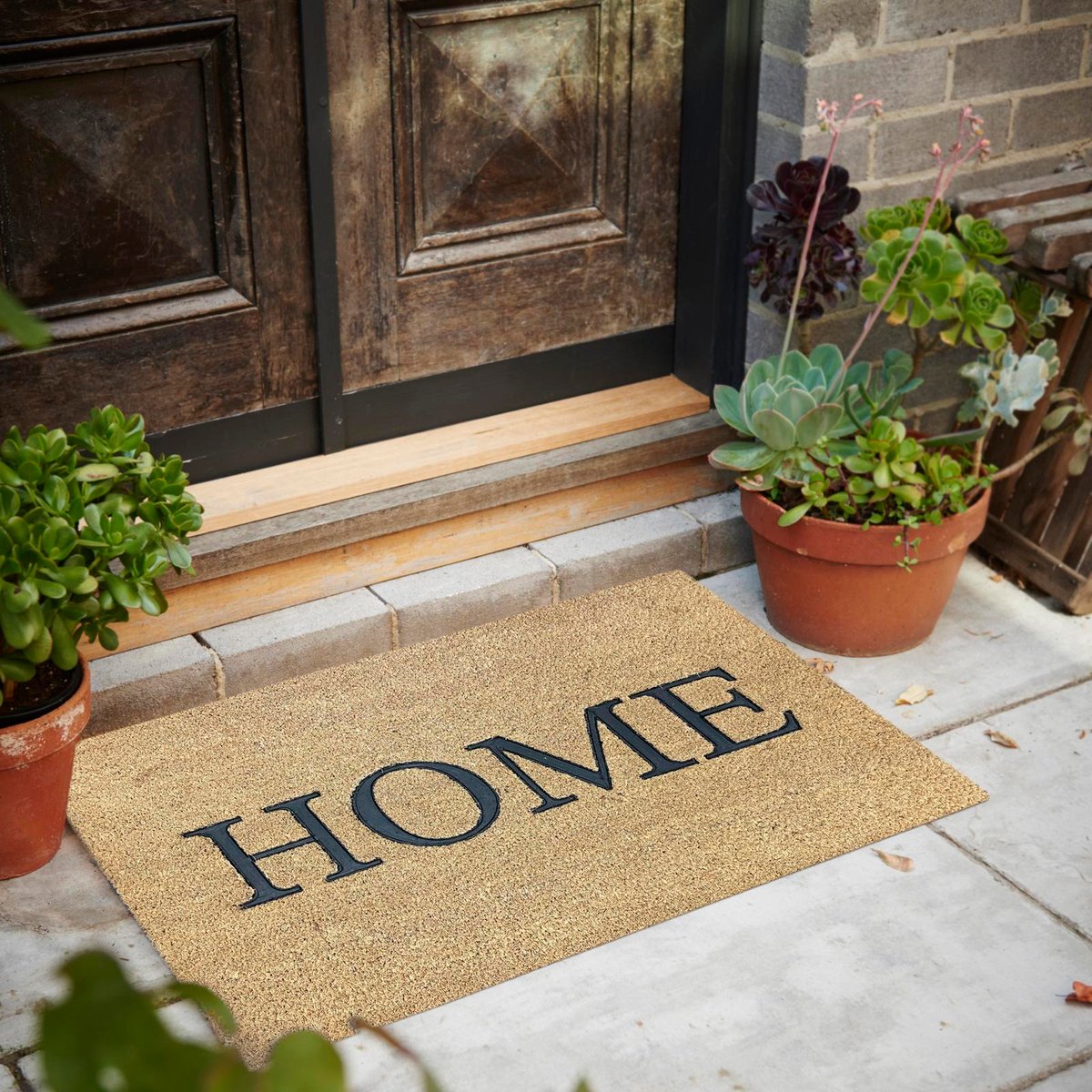 Madras Link 50 x 80cm Vinyl Backed Coir Outdoor Mat