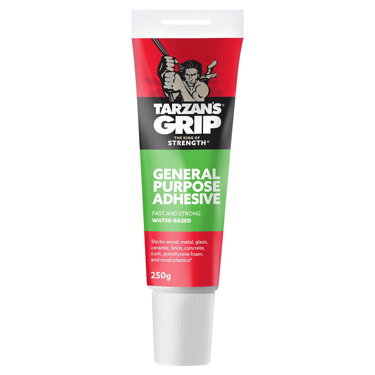 Tarzan's Grip 250g General Purpose Adhesive, Solvent-Free, Low Odour
