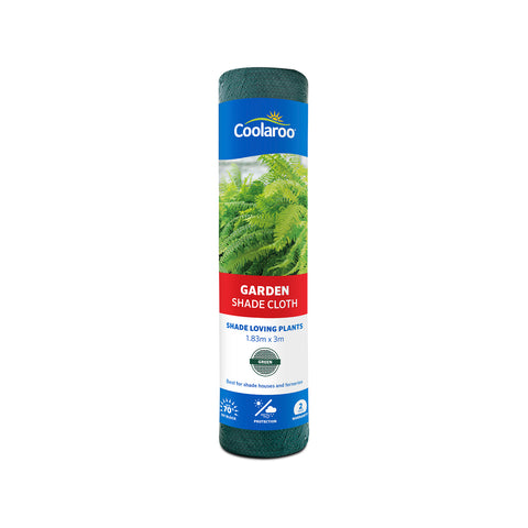 Coolaroo Garden Shade Cloth 1.83 x 3m, Green HDPE, 70% UV Block