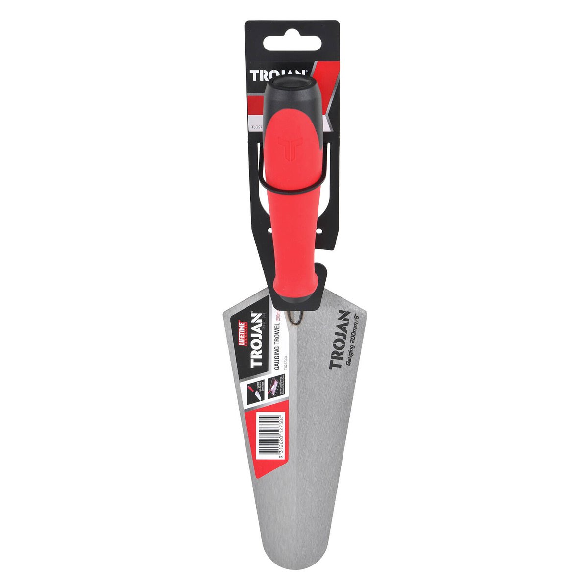 Trojan 200mm Gauging Trowel - High Carbon Steel - Ergonomic Grip - Durable - SuperSaverAU - view 3