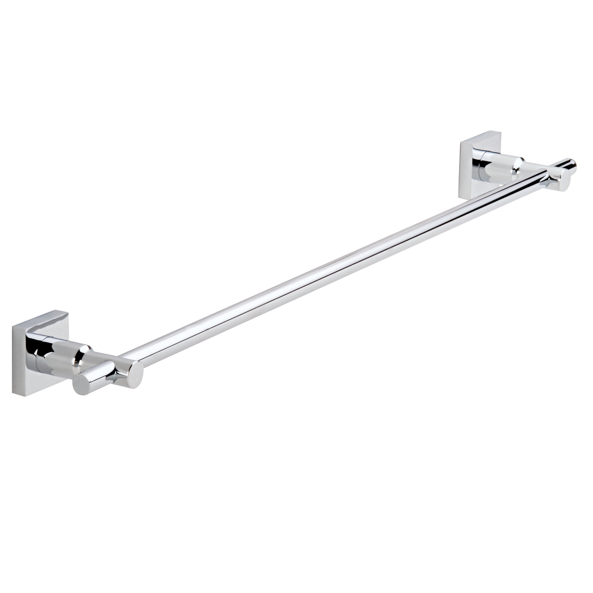 Tesa Hukk Single Bath Towel Rail - 90mm x 700mm - Chrome - SuperSaverAU - view 1