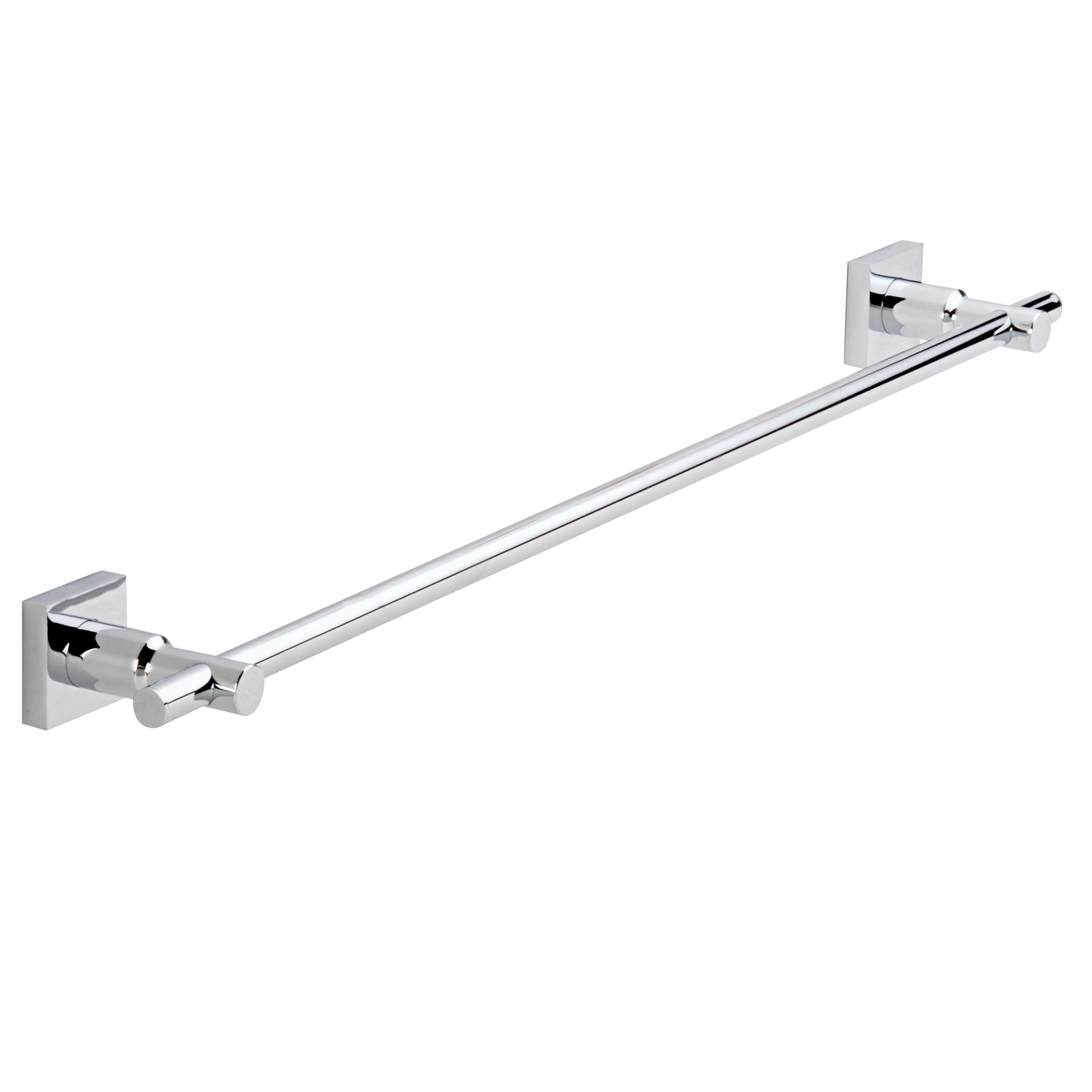 tesa Hukk 700mm Self-Adhesive Chromed Metal Single Bath Towel Rail