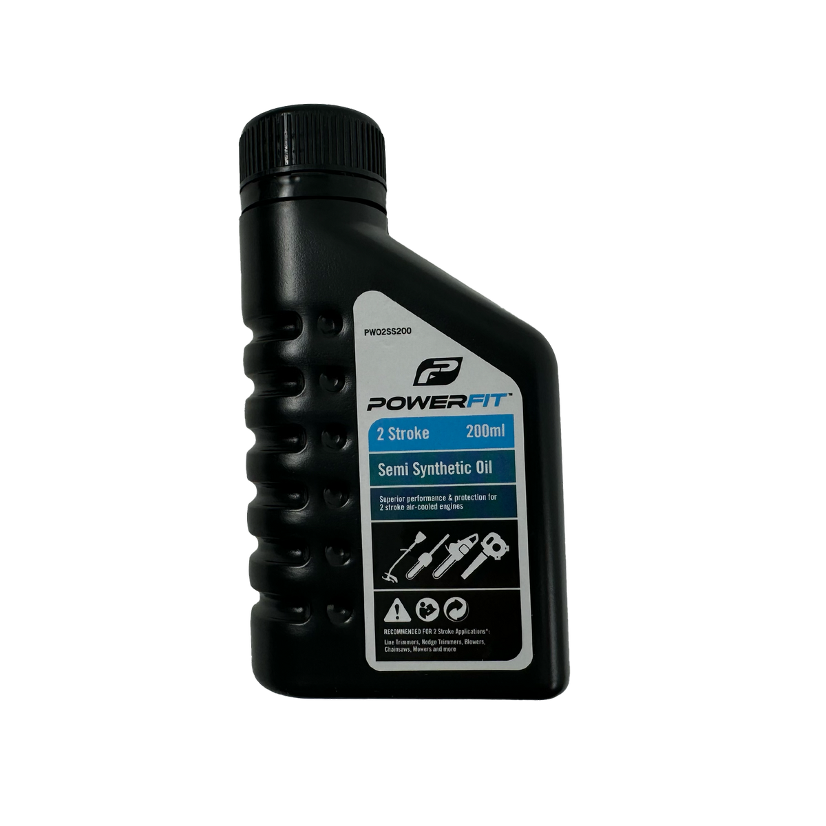 Powerfit Semi Synthetic 2 Stroke Oil 200ml - Low Smoke - Anti-Scuff - SuperSaverAU - view 1