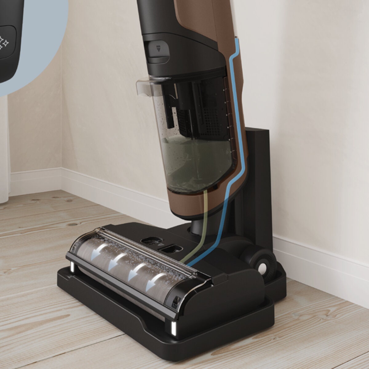 Electrolux UltimateHome 700 wet and dry cordless vacuum - self-cleaning nozzle - granite grey - EFW71711