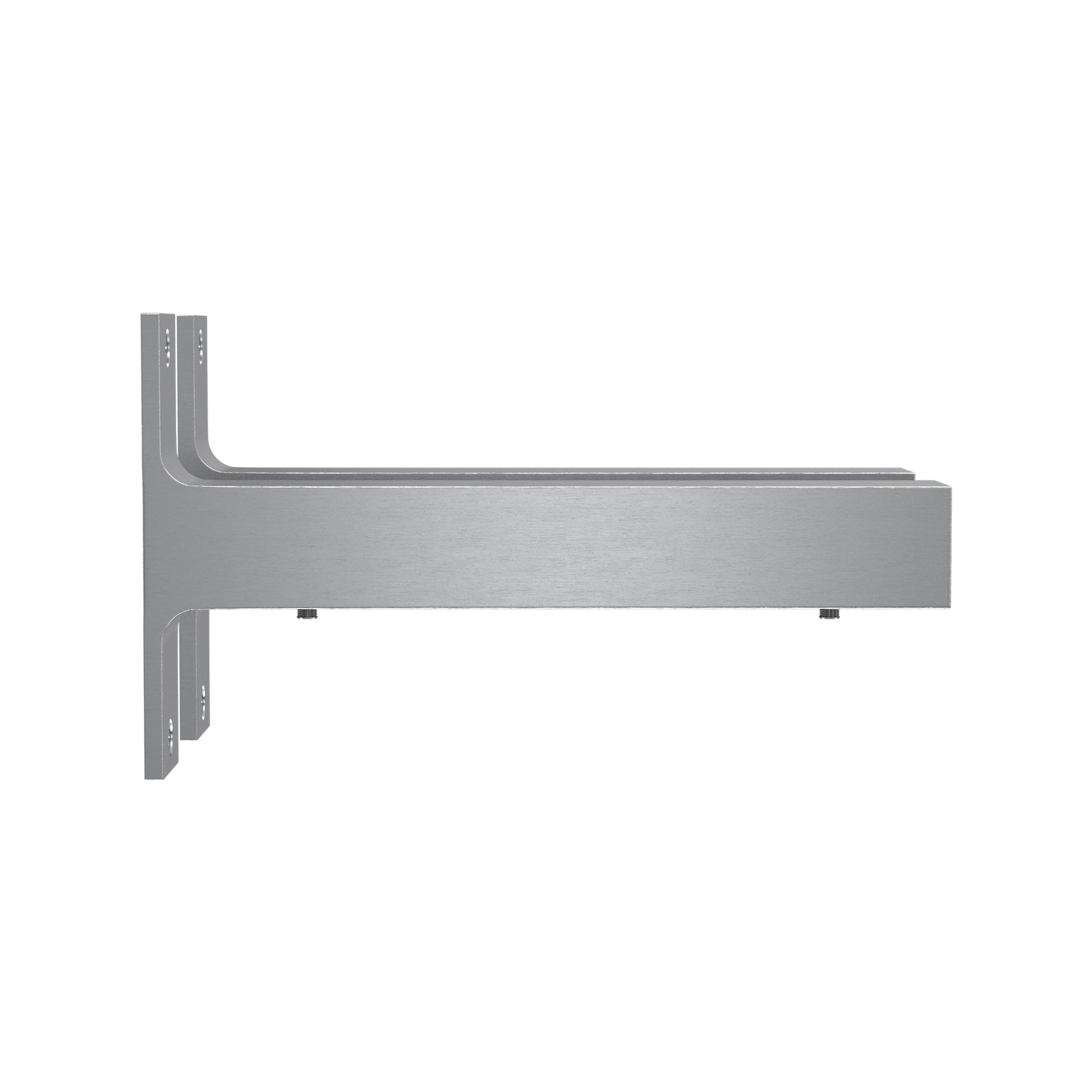 Flexi Storage Decorative Shelving Shelf End Brackets 190mm Brushed Aluminium Style 15kg