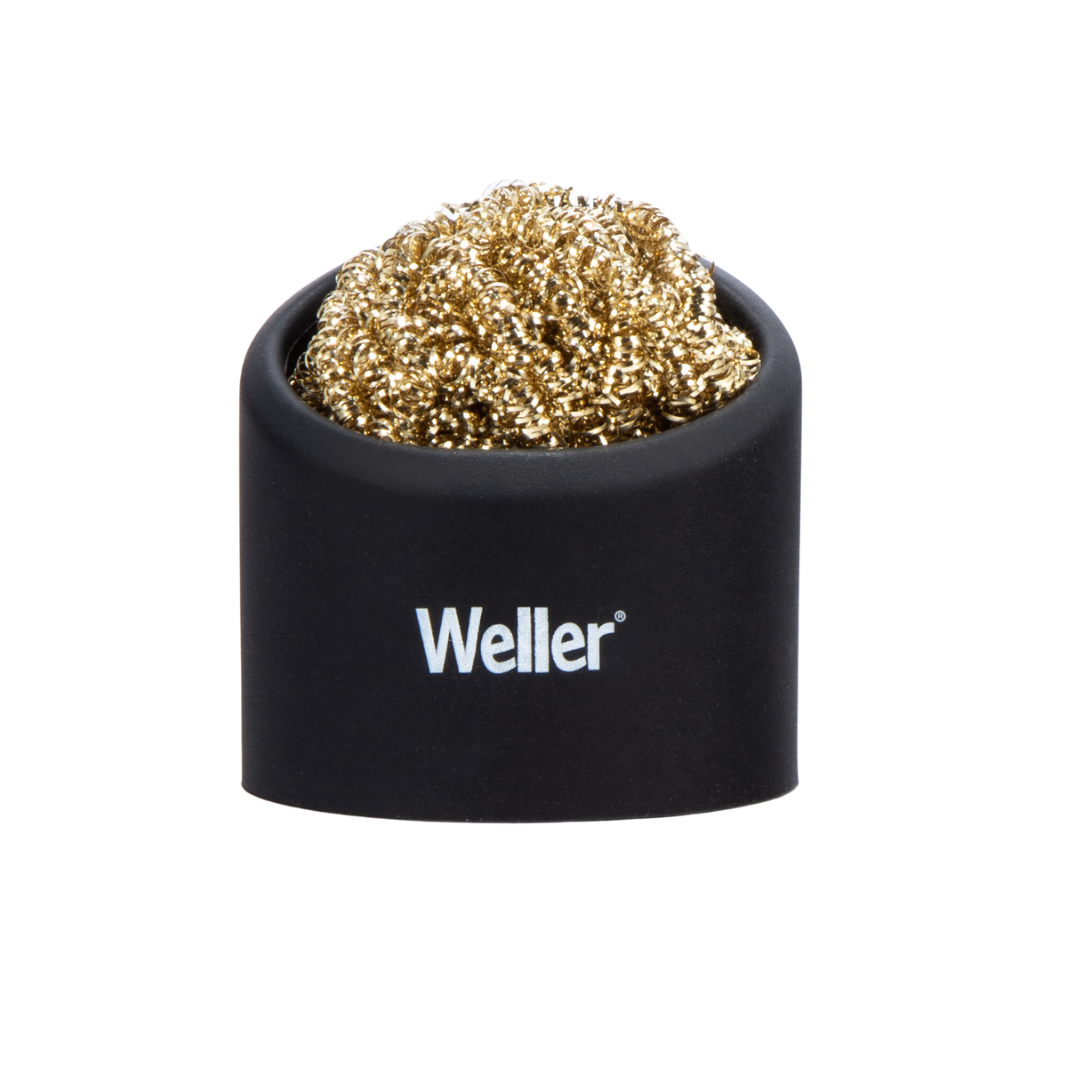 Weller Brass Sponge Soldering Tip Cleaner with Silicone Holder