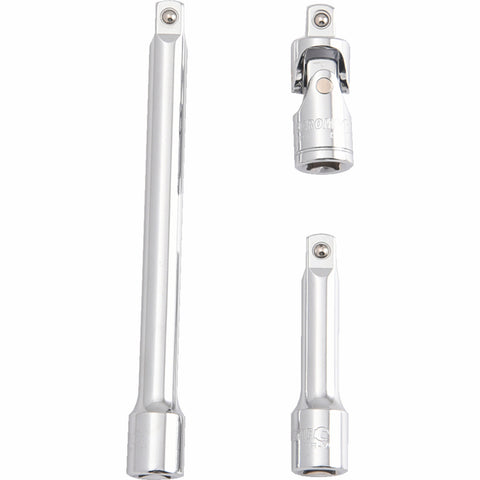 Kincrome 3 Piece 3/8" Drive Extension Bar Set Cr-V Steel Rust Resistant