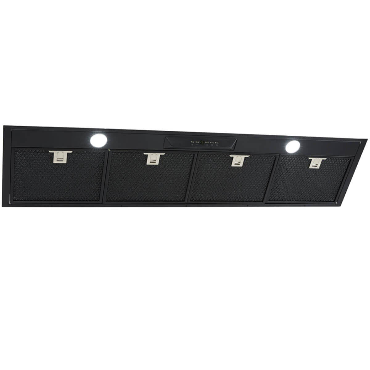 Schweigen 120cm Undermount Rangehood - Matte Black, 1600m³/h Isodrive SP Motor, 5 Speeds - UM1170-12BSPPAK