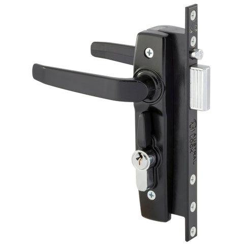Gainsborough Black Hinged Security Door Deadlock - 190mm x 30mm x 70mm - Durable Security Solution - SuperSaverAU - view 1