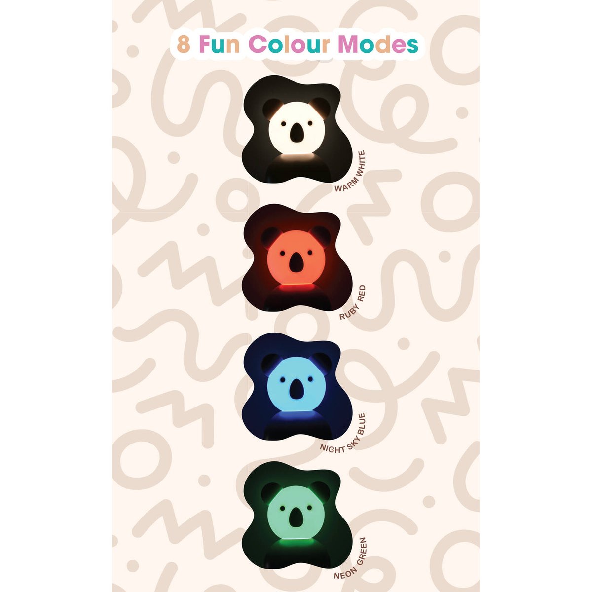 Mirabella Koala Night Light - 90mm x 150mm - Colour Changing - Dual Powered - SuperSaverAU - view 5
