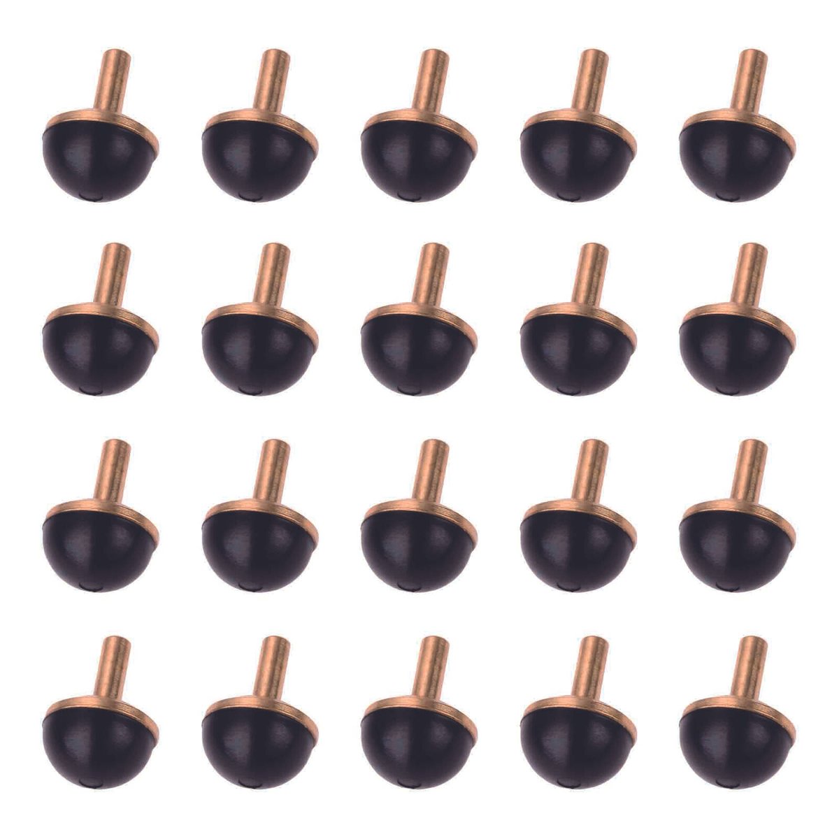 Kinetic 12mm Dome Brass Tap Valve 20 Pack