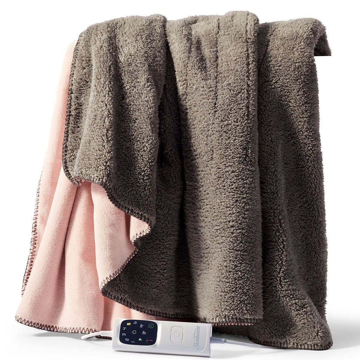 Sunbeam Feel Perfect Snug and Cosy Heated Throw - 6 Heat Settings, Fast Heat Up, Machine Washable - TRF4000