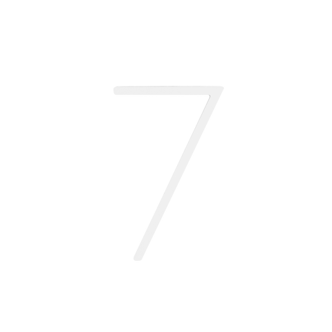Sandleford Slimline White House Number 7 120mm