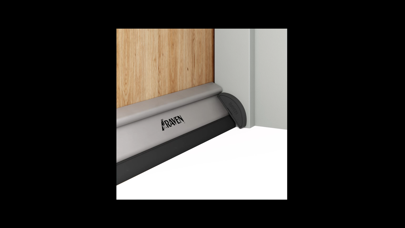 Raven RP3 Door Bottom Seal 920mm Clear Anodised - Aluminium & Rubber