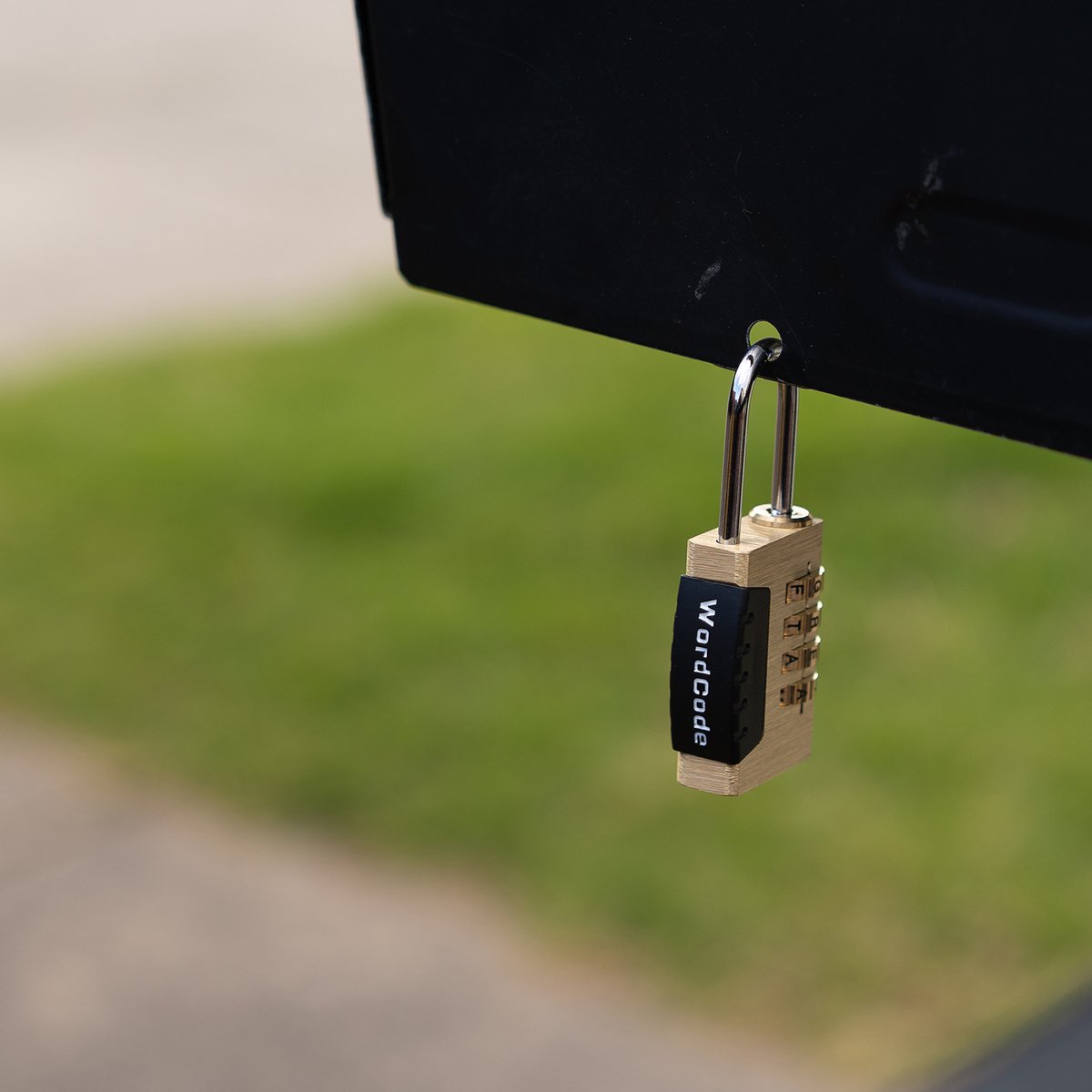 Wordcode 24mm Brass 4 Dial Resettable Combination Padlock