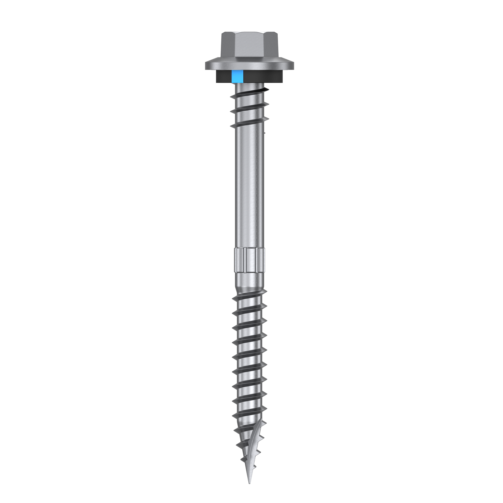 Bremick 12g x 50mm Hex Roofing Screw, Carbon Steel B8 Coating, Sealed Head Type 17 Point - 1000 Box