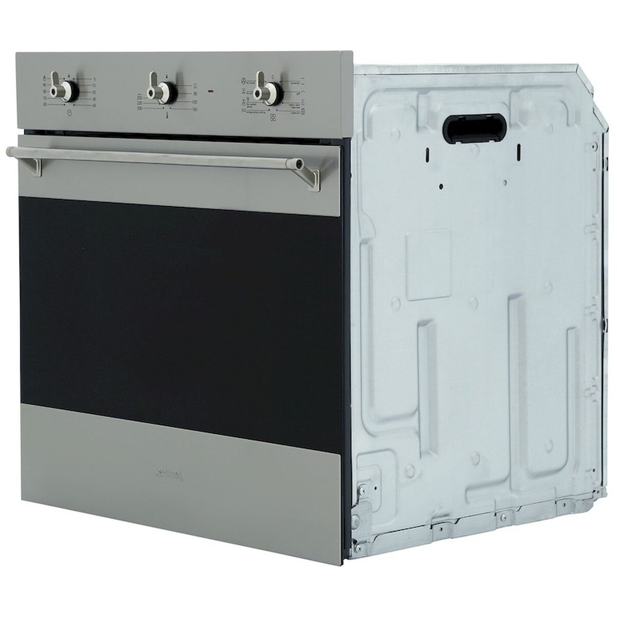 Smeg 60cm Classic Thermoseal built-in oven - 79L, stainless steel, black glass, Vapour Clean - SFA63M3TVX
