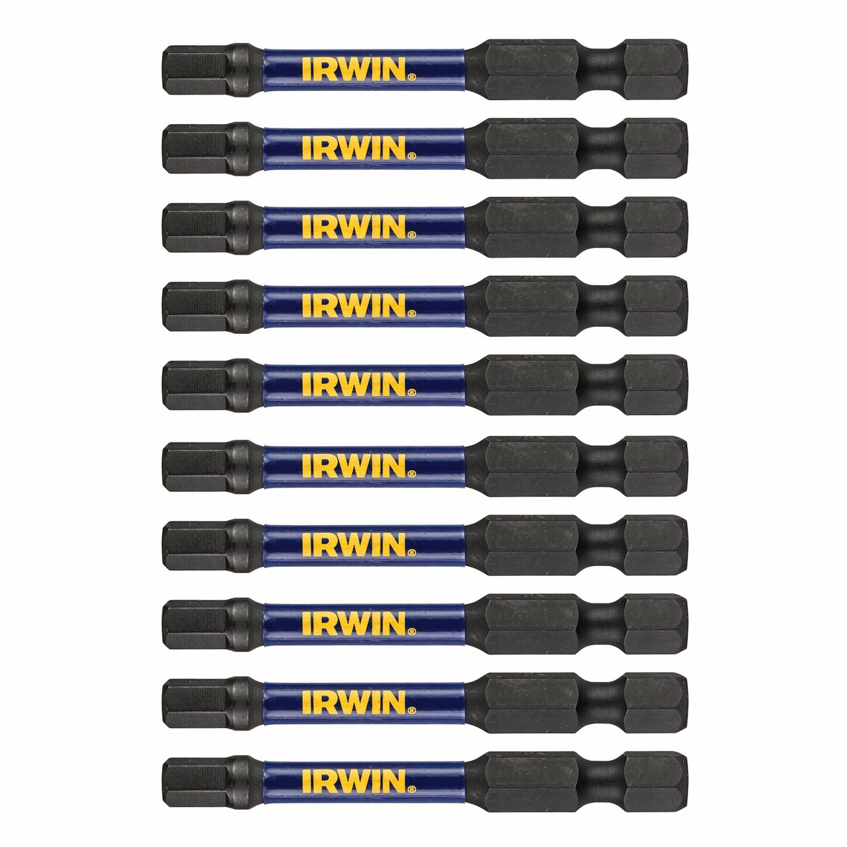 Irwin Impact Pro Performance 57mm Hex 5 Screwdriver Bit 10 Pack