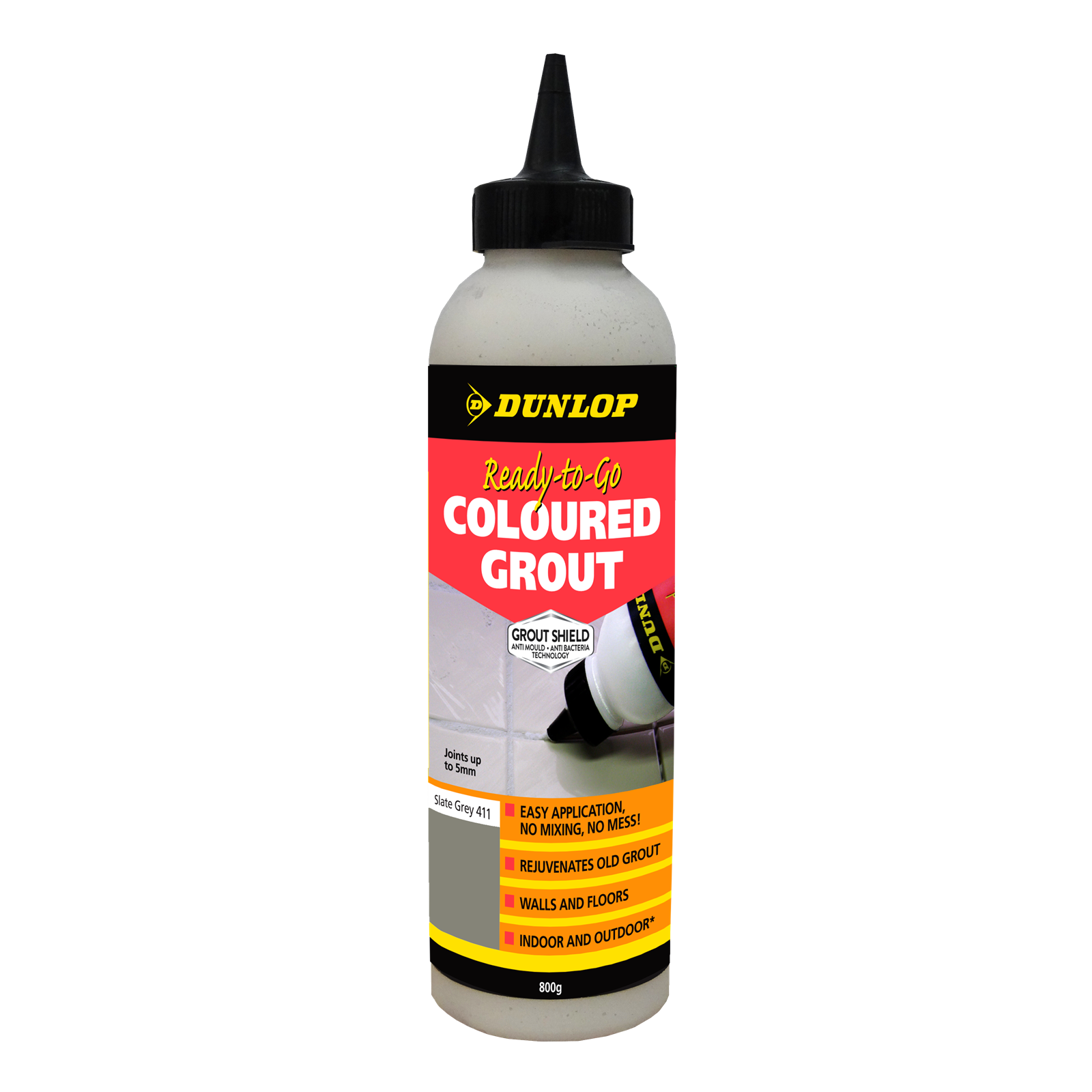 Dunlop 800g Ready-To-Go Coloured Grout Slate Grey