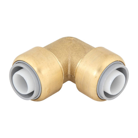 Smartex Pex Elbow Fitting - 20mm - Lead Free Brass - Push-Fit - WaterMark Certified - SuperSaverAU - view 1