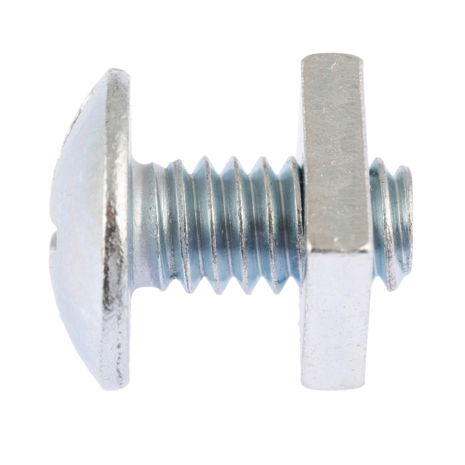 Zenith 1/4" x 12mm Zinc Plated Mushroom Head Bolts and Nuts - 50 Pack