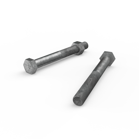 Zenith Hot Dip Galvanised Hex Head Bolts 12x110mm Steel Rust Resistant - SuperSaverAU - view 1