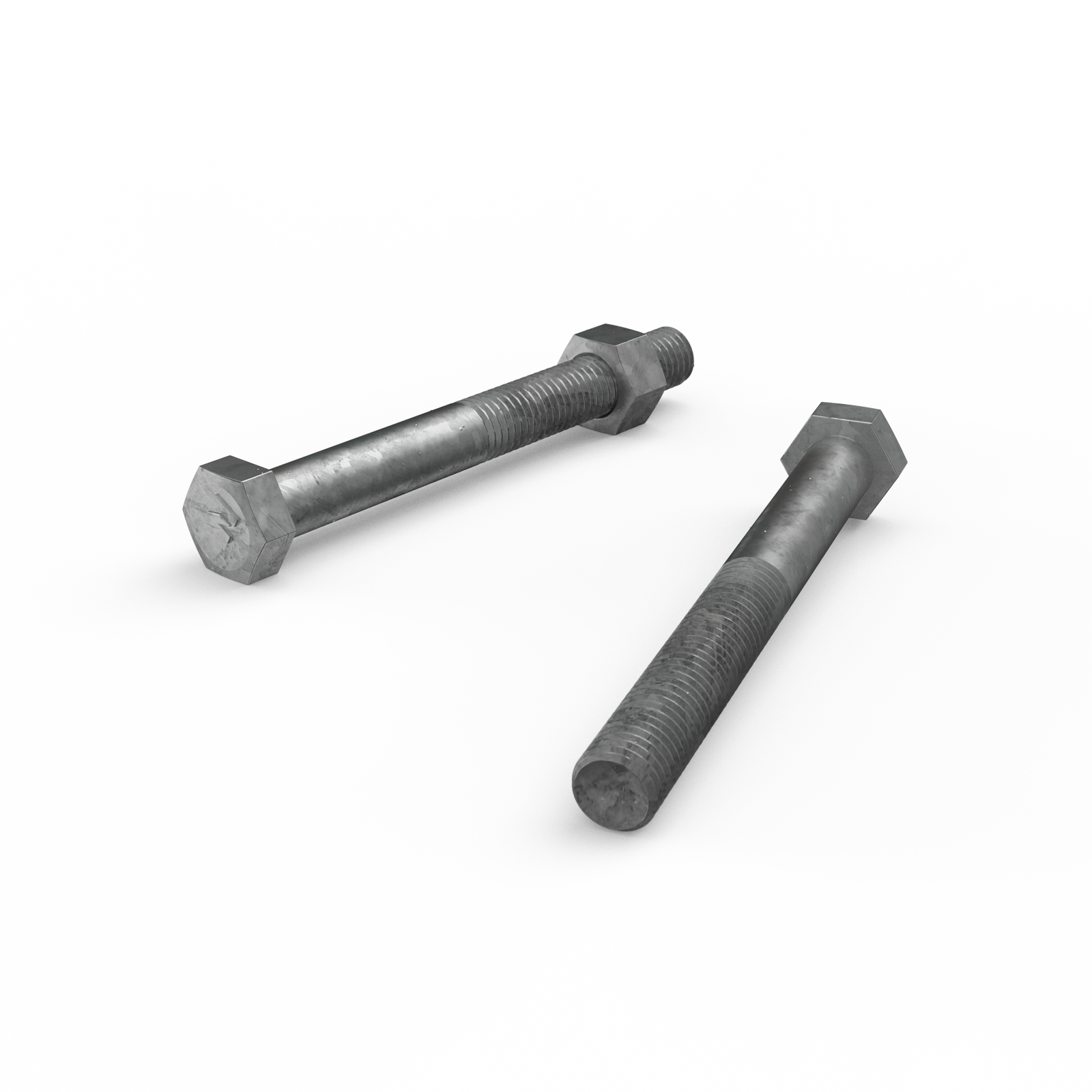 Zenith M12 x 110mm Hot Dip Galvanised Hex Head Bolt & Nut - Each