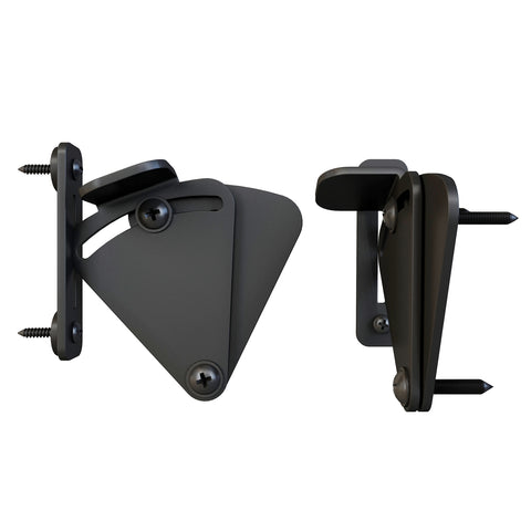 Rolltrak Spares 62mm Black Matte Powder Coated Steel Barn Door Latch