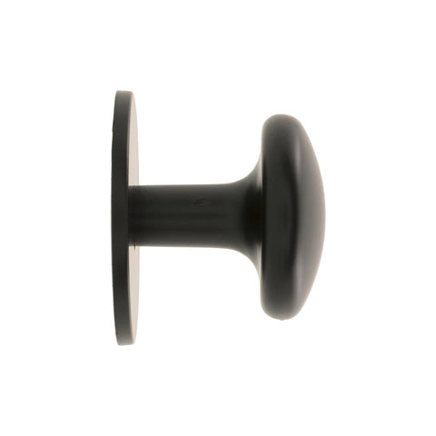 Prestige 26mm Black Flat Knob Zinc Alloy 6 Pack Contemporary Design - SuperSaverAU - view 1