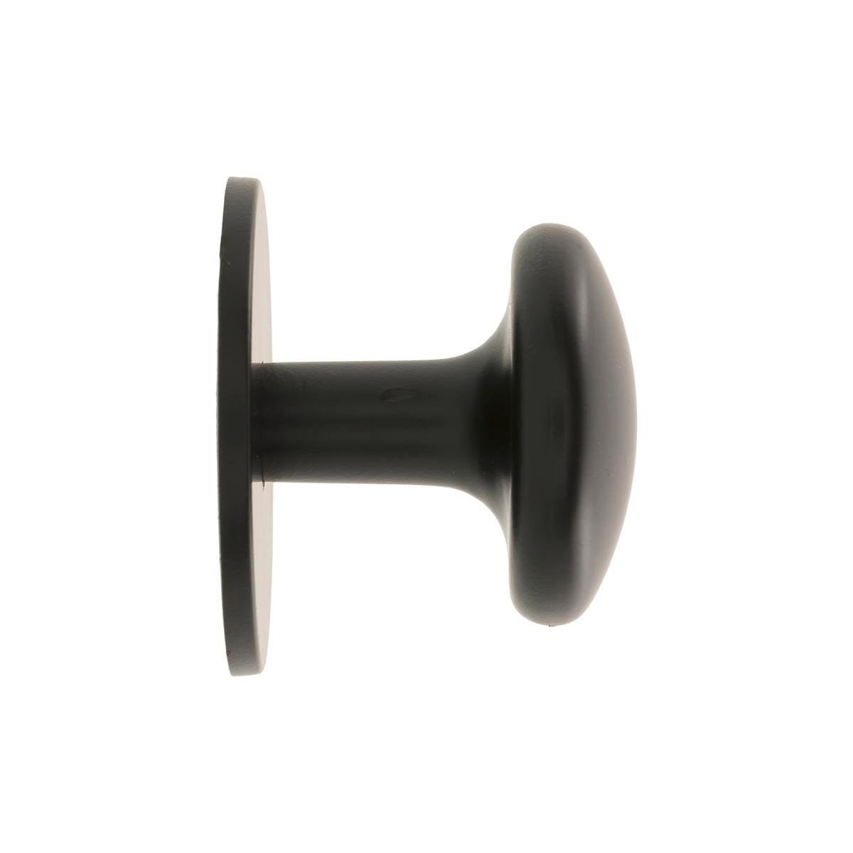 Prestige 26mm Black Flat Knob Zinc Alloy 6 Pack Contemporary Design - SuperSaverAU - view 1