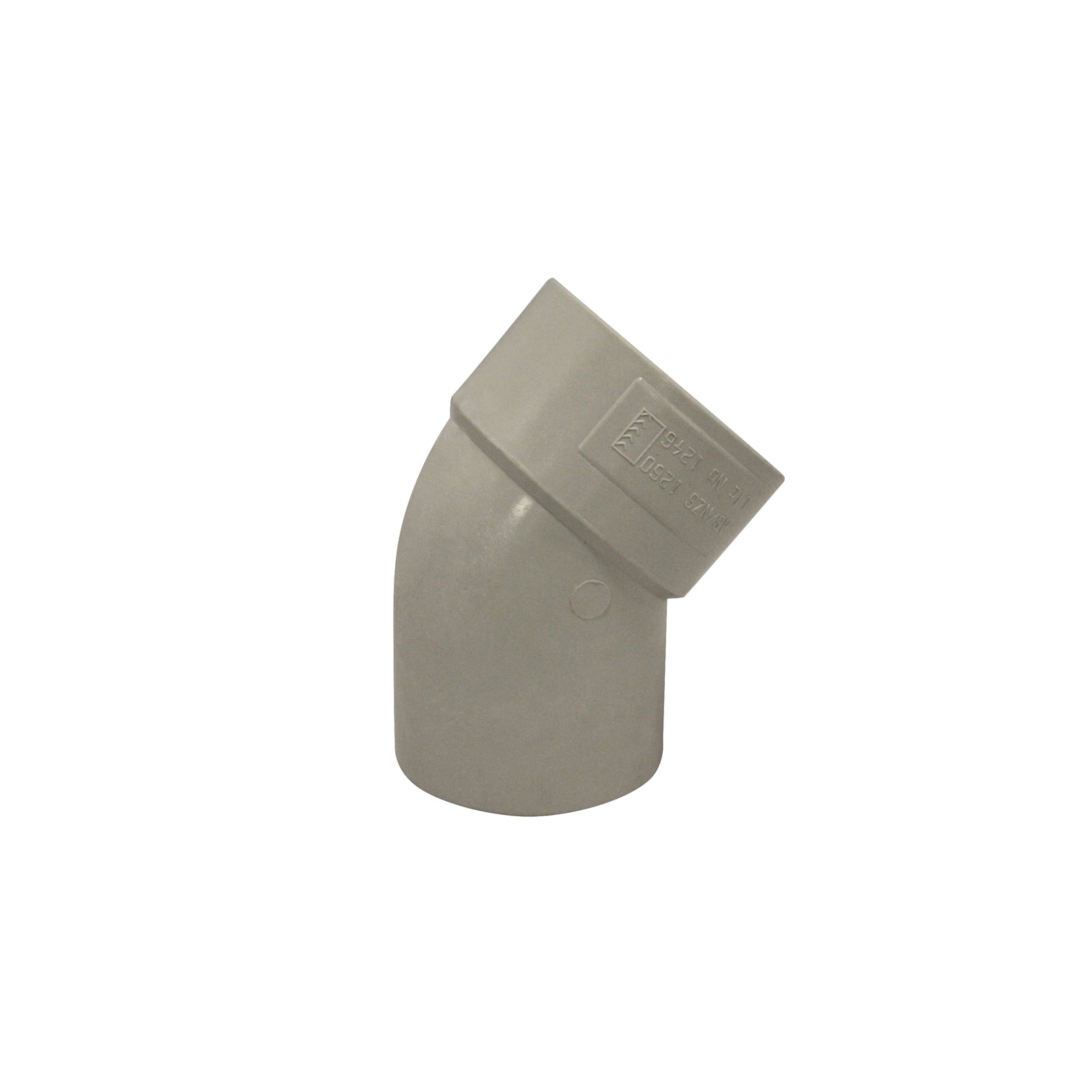 Holman 50mm 40 Degree Male & Female PVC DWV Plain Bend, Grey