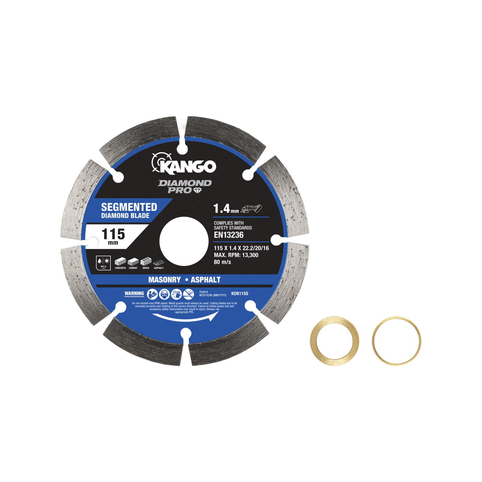 Kango 115mm Segmented Diamond Saw Blade KDB115S