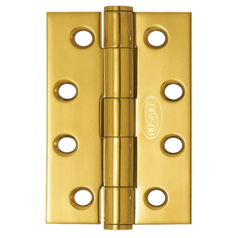 Austyle Fixed Pin Hinge 100mm x 75mm x 2.5mm Polished Brass 1 Pack - SuperSaverAU - view 1