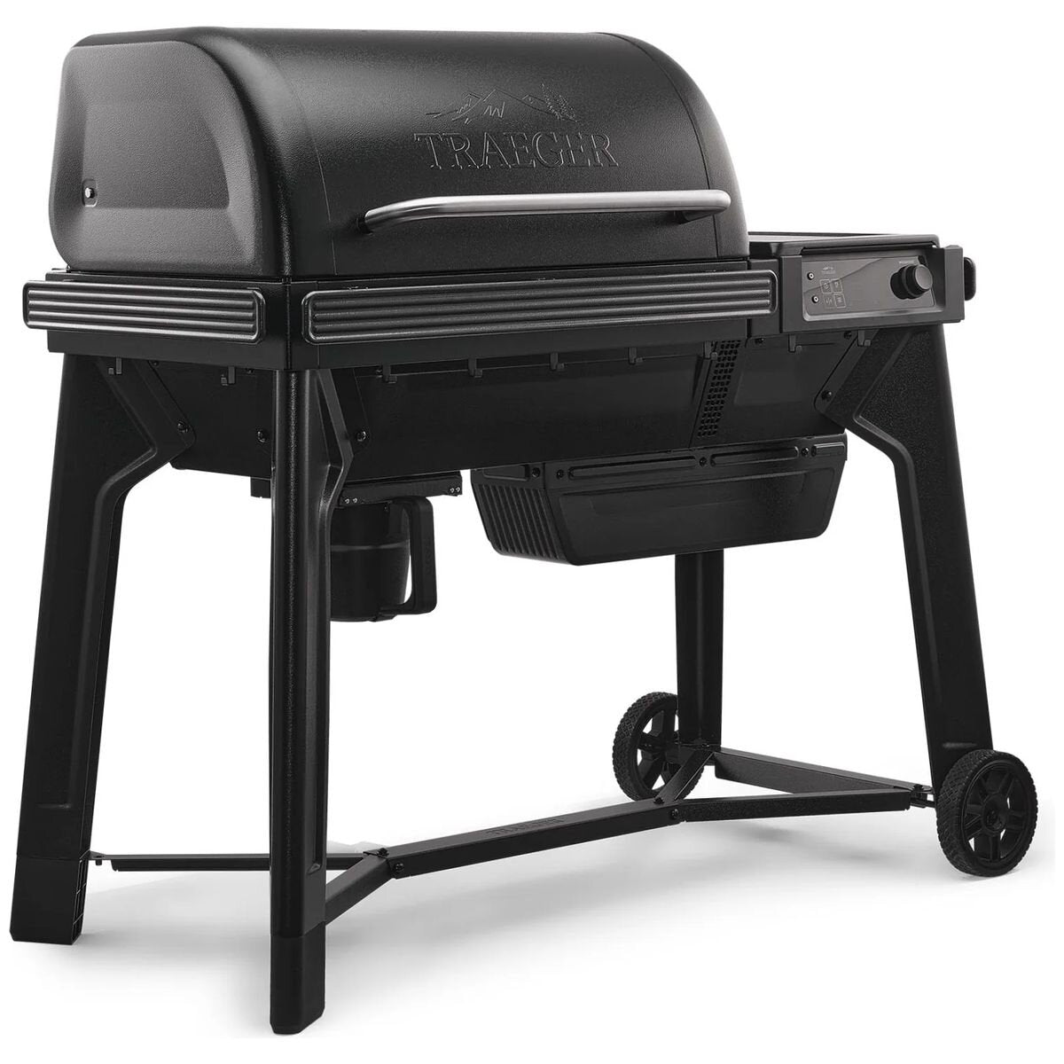 Traeger Woodridge WiFIRE pellet grill - black powder-coated finish, six cooking methods - TFB86MLHI