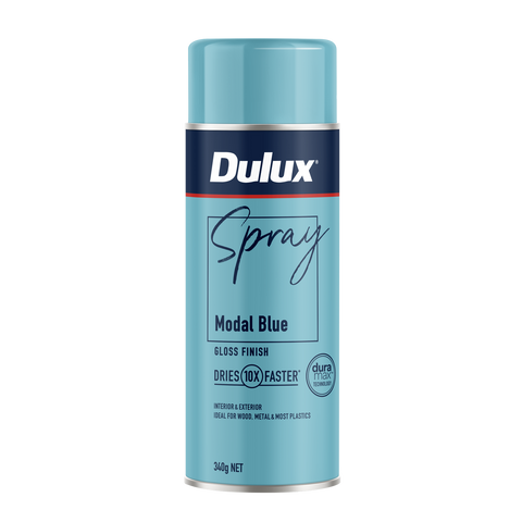 Dulux Spray Paint 340g Gloss Modal Blue - Fast Drying - Self-Priming - SuperSaverAU - view 1
