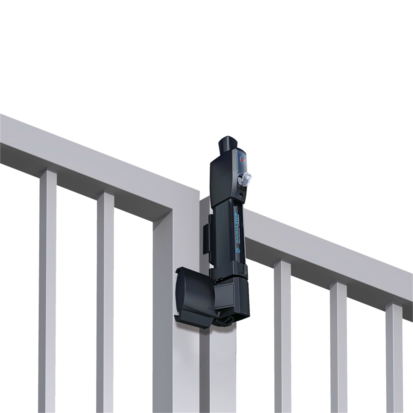 MagnaLatch Vertical Pull Series 3 Black Engineered Polymer Pool Gate Latch Key Lockable