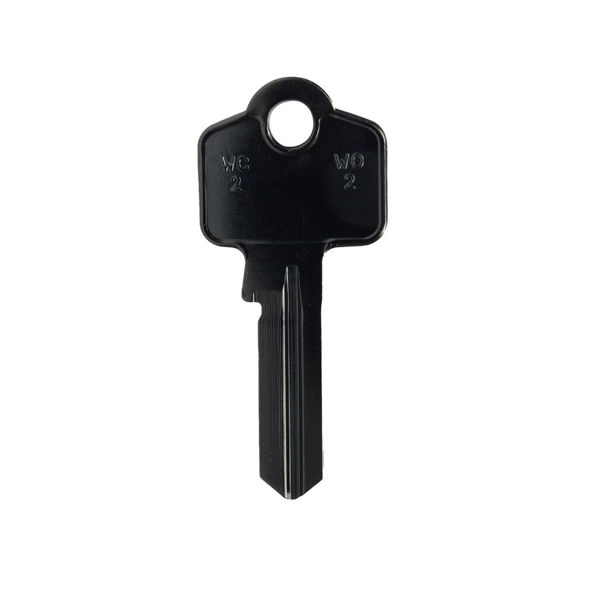 EHI WO2 Black Blank Key, Aluminium Titanium Alloy, for Key Cutting