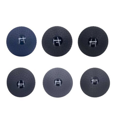 Insource Slam Ball Set - Six Balls From 5kg to 20kg, Heavy Duty Rubber Shell, Sand Filled - SLBALLSET01