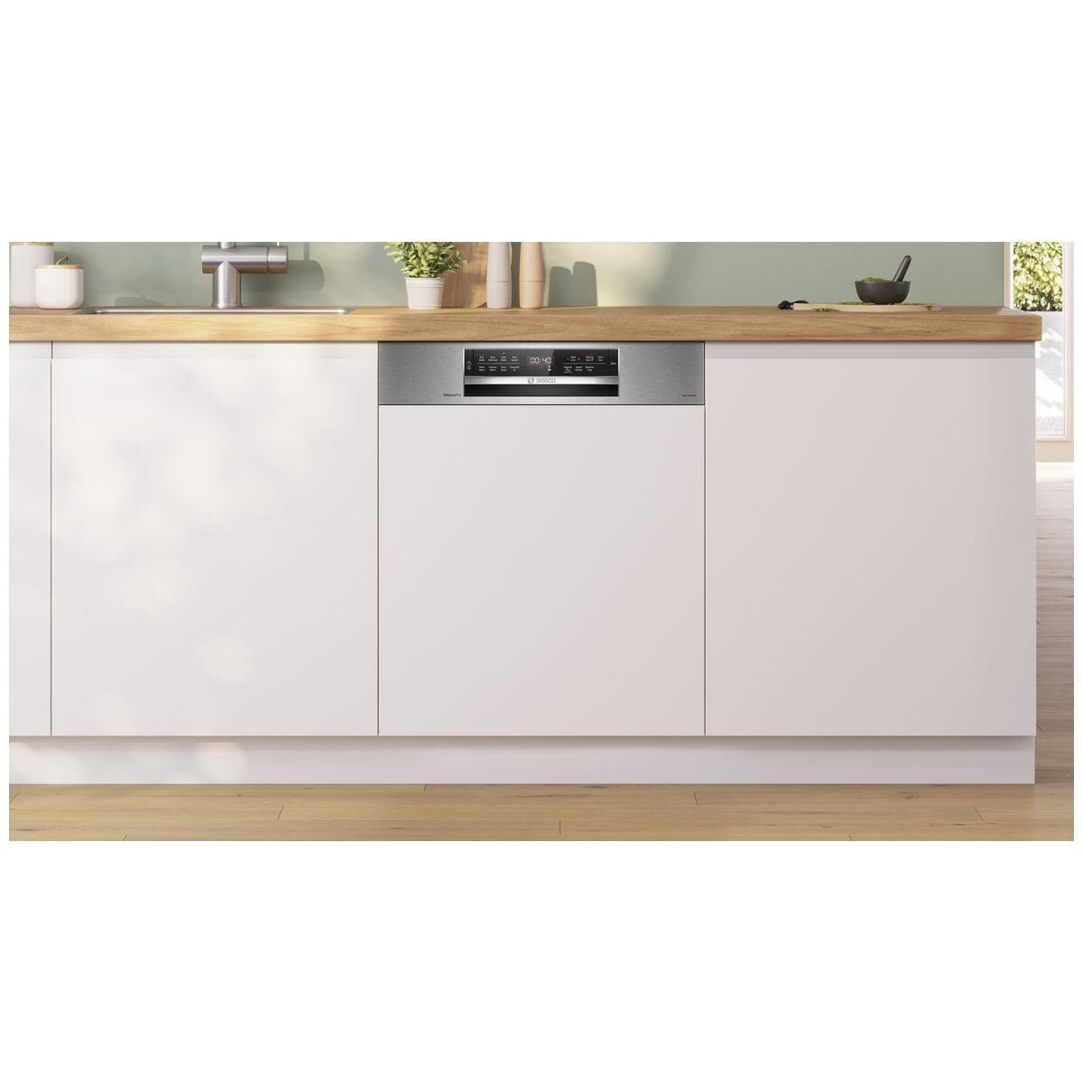Bosch 60cm Series 8 Semi Integrated Dishwasher - 15 Place Settings - PerfectDry - 42dB - SMI8ZCS02A