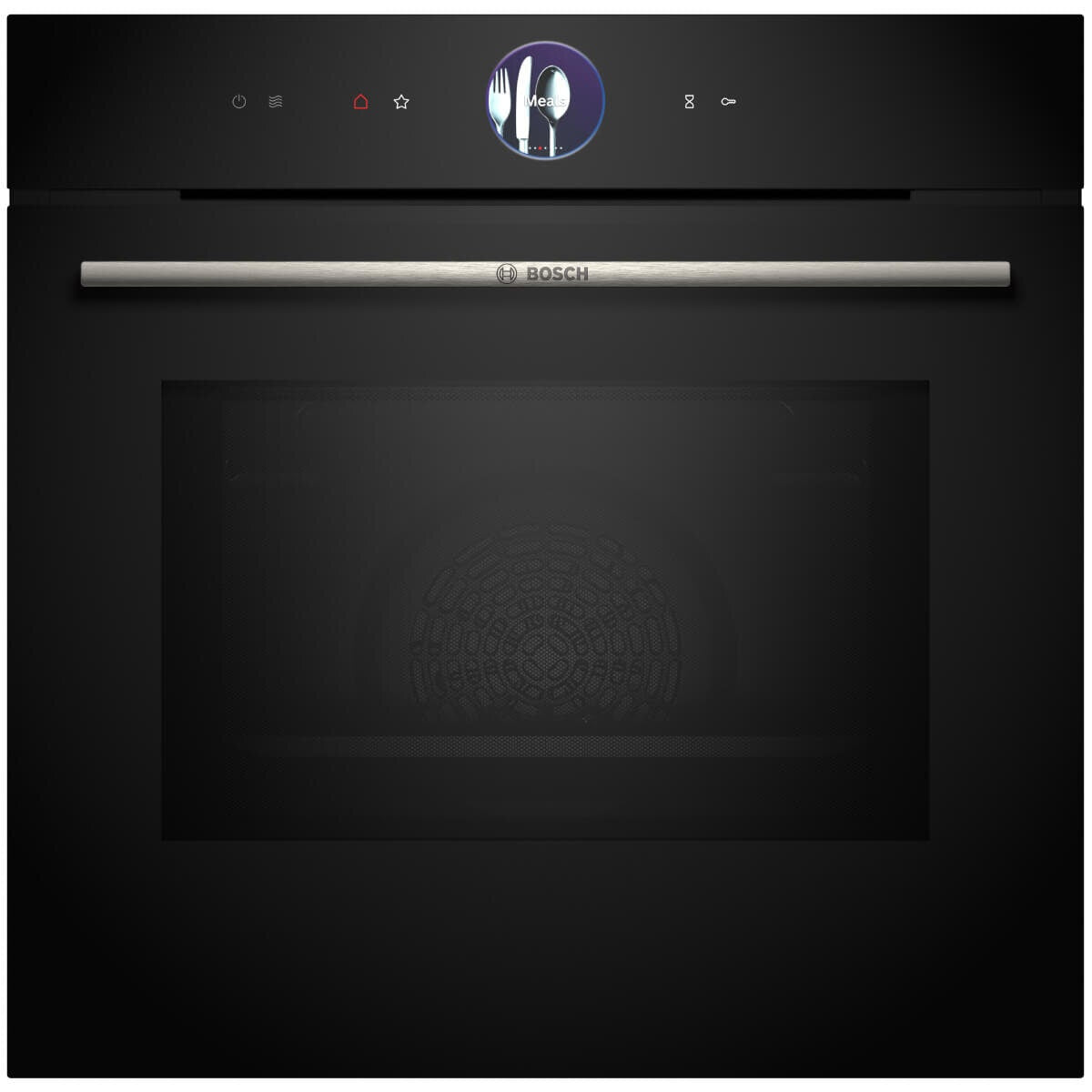 Bosch 60cm Series 8 Pyrolytic Oven with Microwave - 67L Black - Air Fry and Home Connect - HMG7761B1A