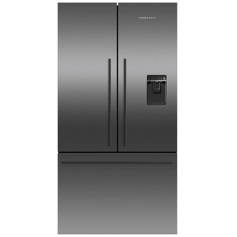 Fisher & Paykel Series 7 569L French Door Fridge - Black Stainless Steel - Ice Maker - RF610ADUB5