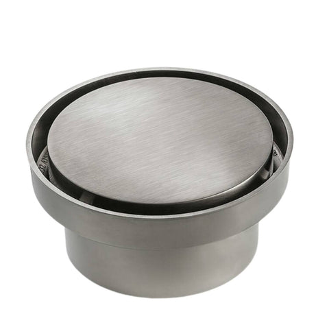 Rogerseller Round Floor Waste 115mm - Brushed Nickel Finish - 3806001107